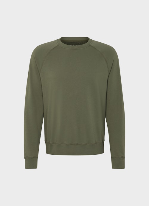 Regular Fit Sweater Frottee - Sweater soft jungle green
