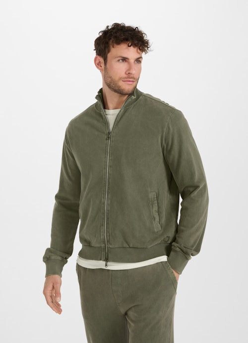 Regular Fit Jackets Sweatjacket soft jungle green