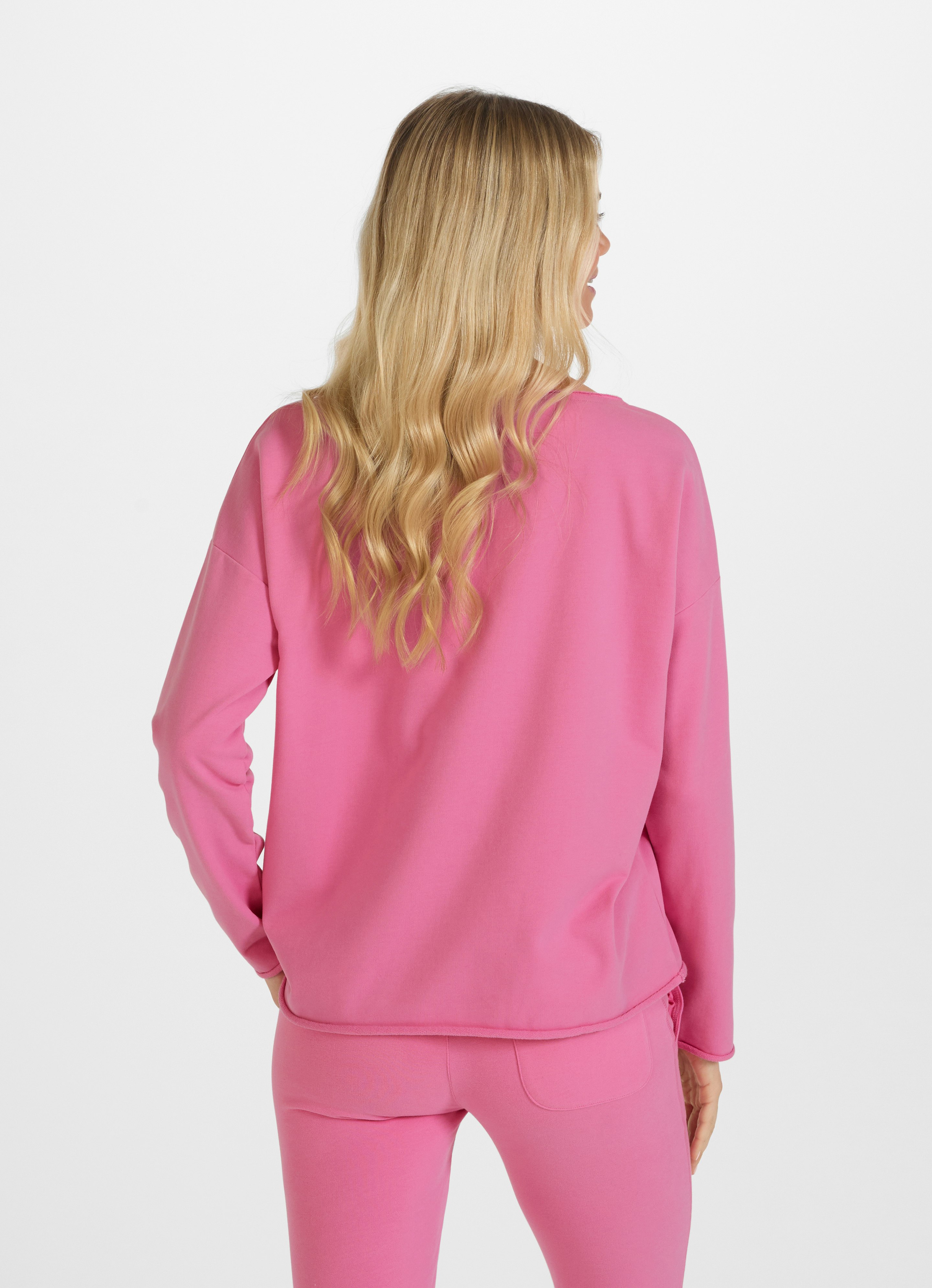 JUVIA 売れ筋商品|||ジュヴィア パーカー・スウェットシャツ アウター レディース Sweatshirts Pink Light Pink Sweatshirt Judi | Buy Sweatshirts online at JUVIA