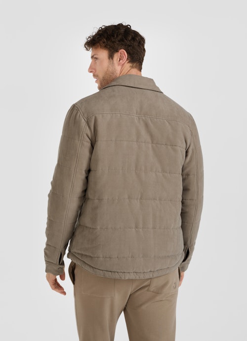Regular Fit Jackets Tech Velours - Overshirt moon rock
