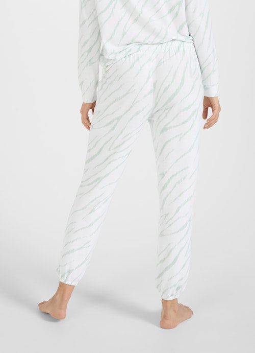 Regular Fit Pants Tech Velour - Trousers jade