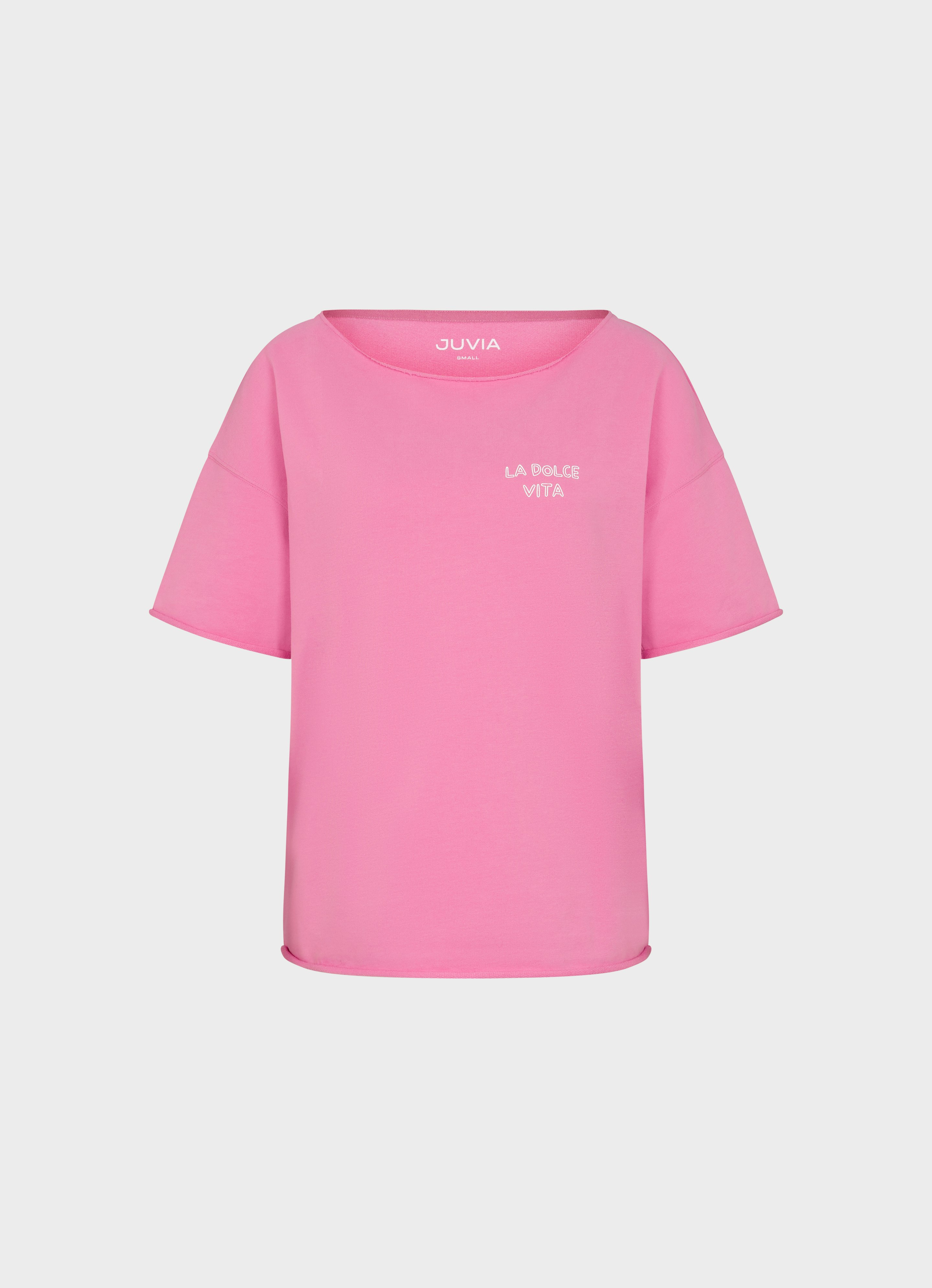JUVIA 売れ筋商品|||ジュヴィア Tシャツ トップス レディース T-shirts Pink Pink Oversized - Shirt Kaya | Buy Sweatshirts online at JUVIA