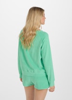 Loose Fit Sweatshirts Terrycloth - Sweater spring green