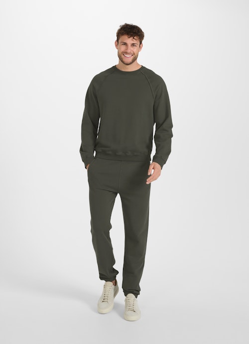 Casual Fit Sweater Sweatshirt jungle green