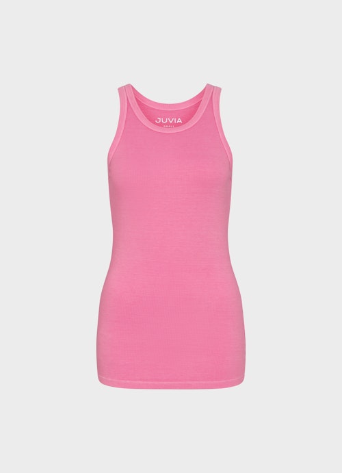Coupe Slim Fit Hauts Top electric pink