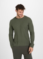 Regular Fit Strick Cashmere Blend - Pullover soft jungle green