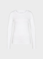 Coupe Slim Fit T-shirts à manches longues Jersey Modal - Longsleeve white