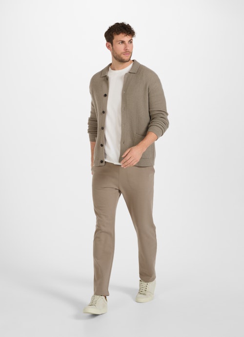 Regular Fit Strick Cashmere Blend- Strickjacke moon rock