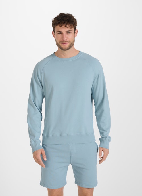 Regular Fit Sweater Frottee - Sweater pacific blue