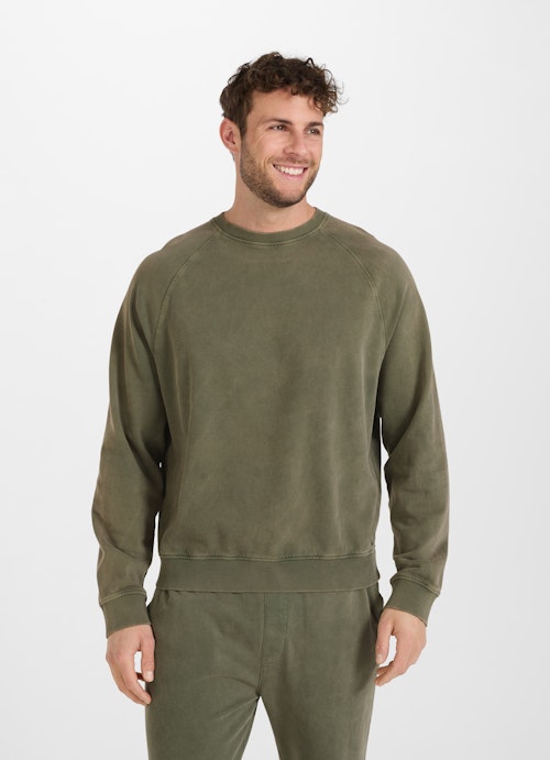 Coupe Casual Fit Pull-over Sweat-shirt soft jungle green