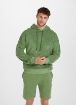 Regular Fit Hoodies Frottee - Hoodie jade green