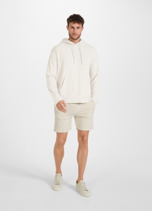 Regular Fit Sweaters Terrycloth - Hoodie eggshell