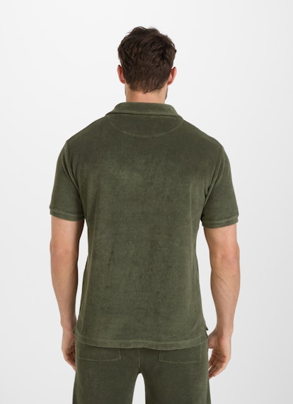 Regular Fit T-Shirts Frottee - Poloshirt soft jungle green