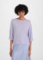 Casual Fit Strick Cashmere Blend - Pullover sweet purple
