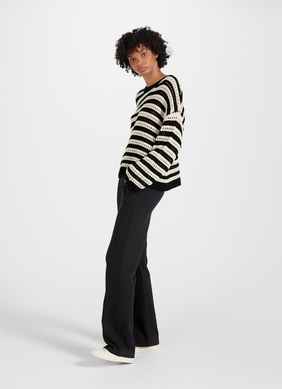 Oversized Fit Strick Strick - Pullover black