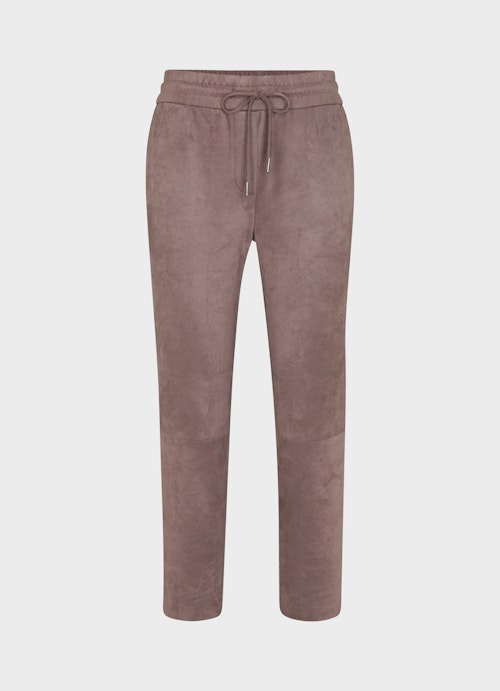 Regular Fit Pants Tech Velours - Trousers titan grey