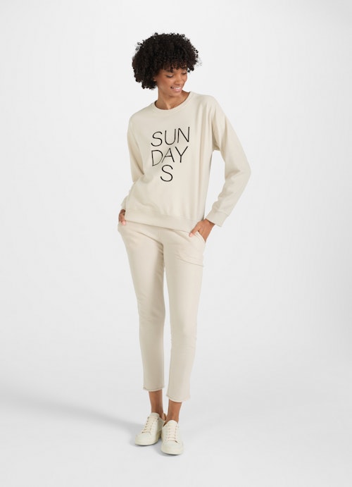 Regular Fit Sweatshirts Sweatshirt almond milk