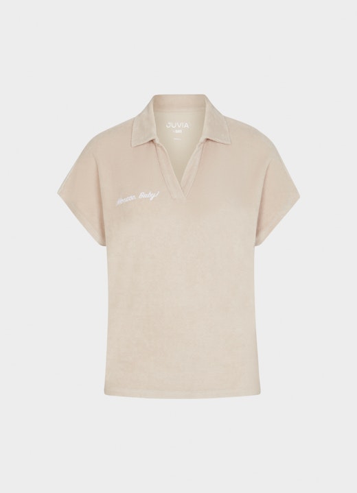 Coupe Regular Fit T-shirts Polo en tissu éponge light walnut