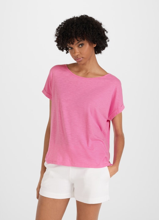 Coupe Boxy Fit T-shirts Boxy - T-shirt electric pink