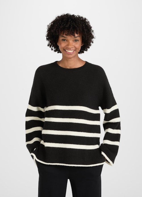 Coupe Casual Fit Maille Cashmere Blend - Pullover black