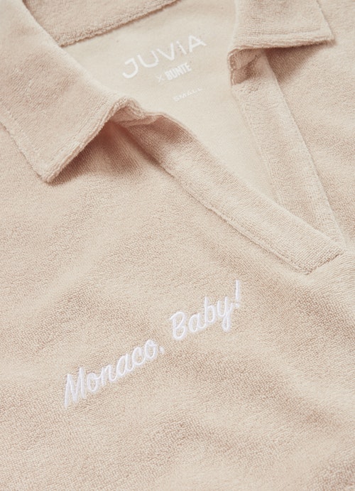 Coupe Regular Fit T-shirts Polo en tissu éponge light walnut