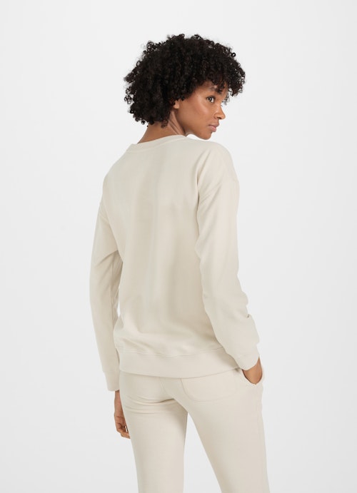 Regular Fit Sweatshirts Sweatshirt almond milk