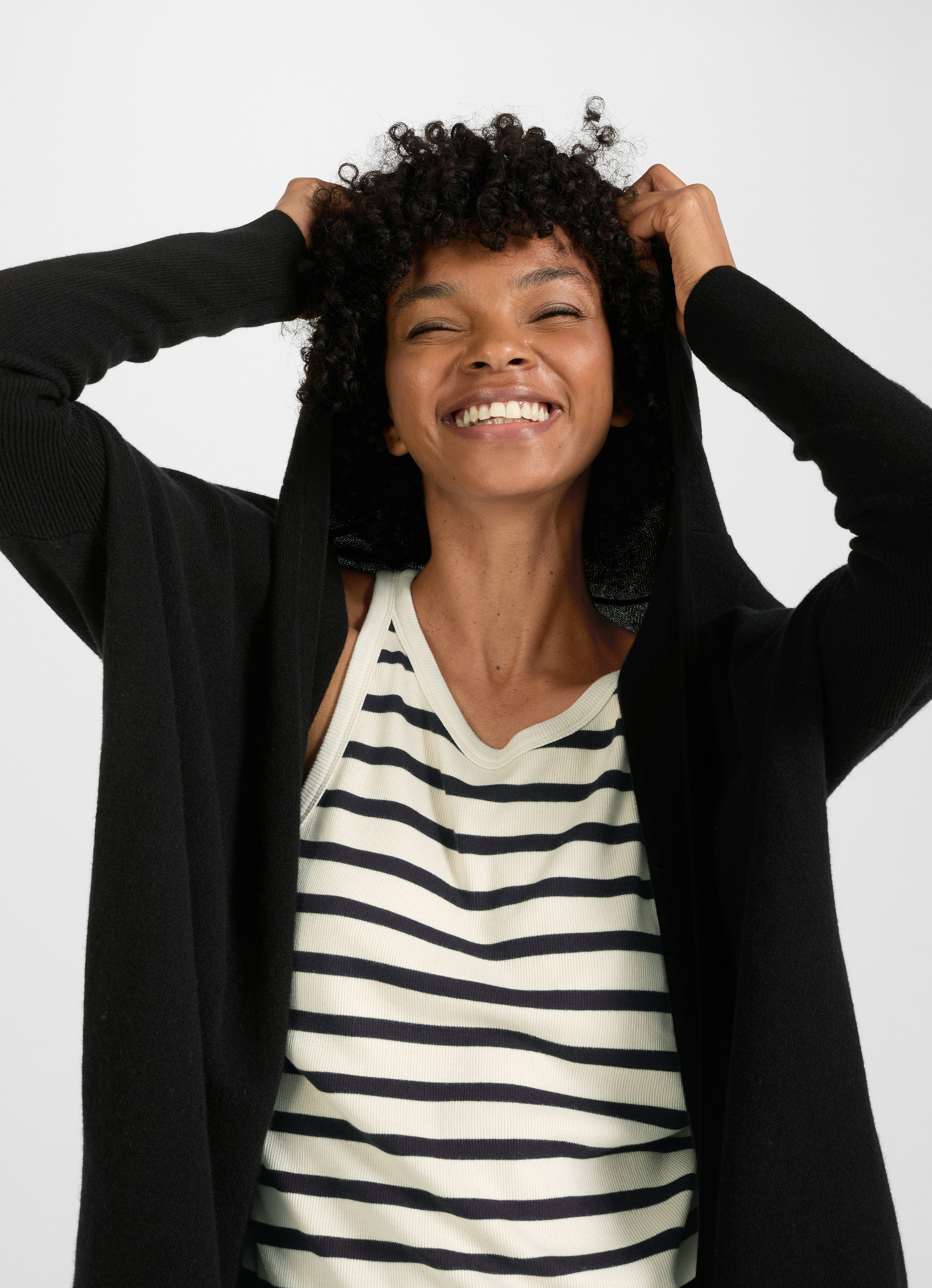 【YOKE 25SS 新品】LINEN LOOP SLUB CARDIGAN Linen Cable V-Neck Cardigan