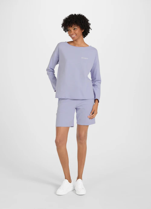 Loose Fit Sweatshirts Sweatshirt sweet purple