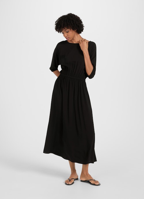 Medium Length Dresses Viscose - Dress black