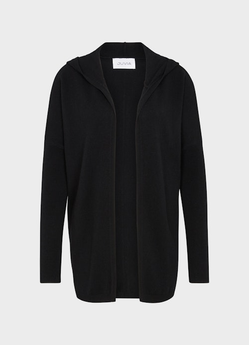 Regular Fit Knitwear Cashmere Blend - Cardigan black