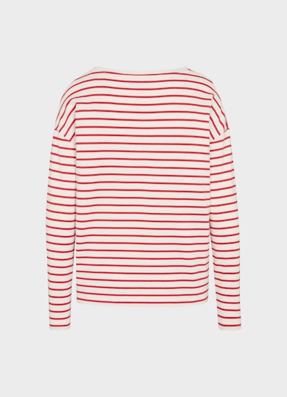 Oversized Fit Sweatshirts Striped Longsleeve red