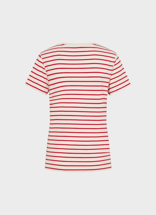 Coupe Slim Fit T-shirts Striped Shirt red