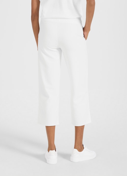 Loose Fit Hosen Culotte - Sweatpants white