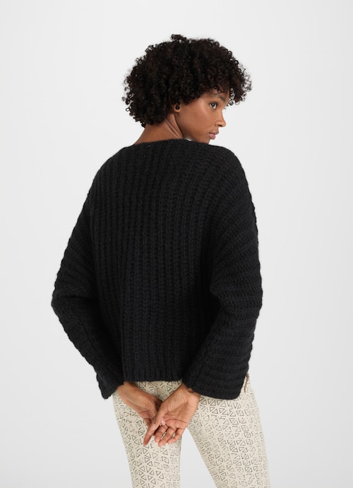 Oversized Fit Strick Strick - Cardigan black