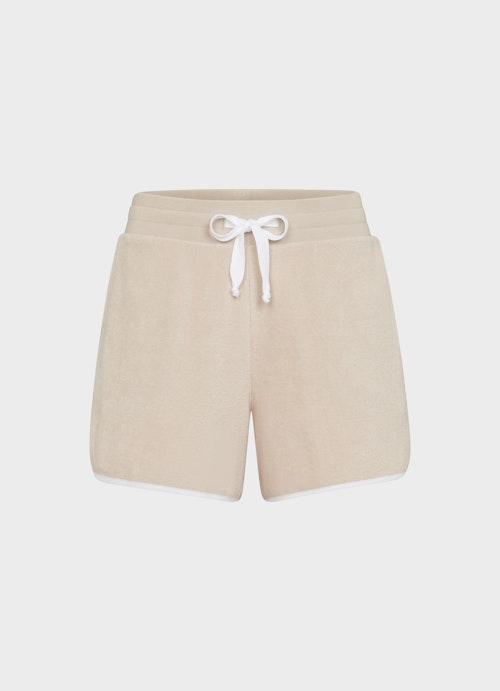 Regular Fit Shorts Frottee - Shorts light walnut