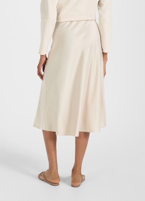 Medium Length Röcke Satin - Rock almond milk