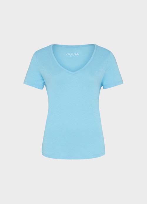 Coupe Regular Fit T-shirts T-Shirt horizon blue