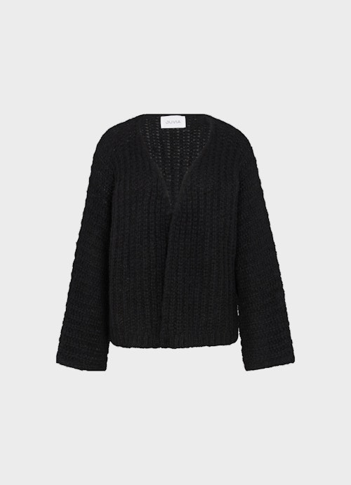 Coupe oversize Maille Strick - Cardigan black