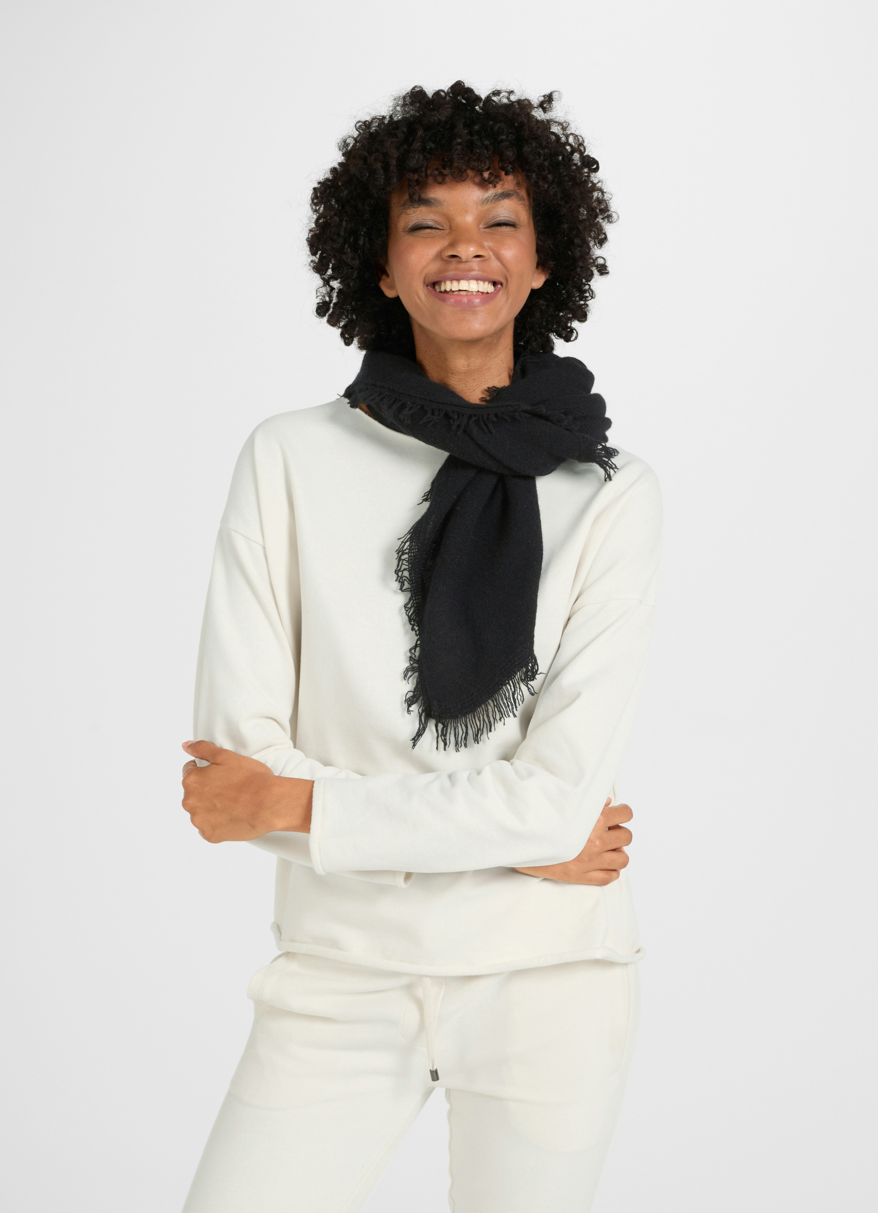 Black Cashmere Blend - Scarf Maren | Buy Accessoires online