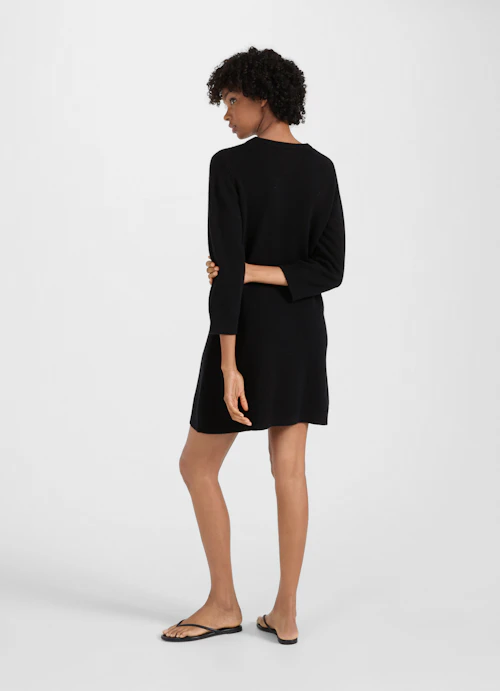 Regular Fit Kleider Cashmere Blend - Kleid black