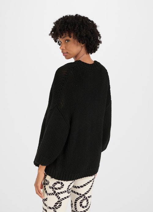 Casual Fit Knitwear Knit - Cardigan black