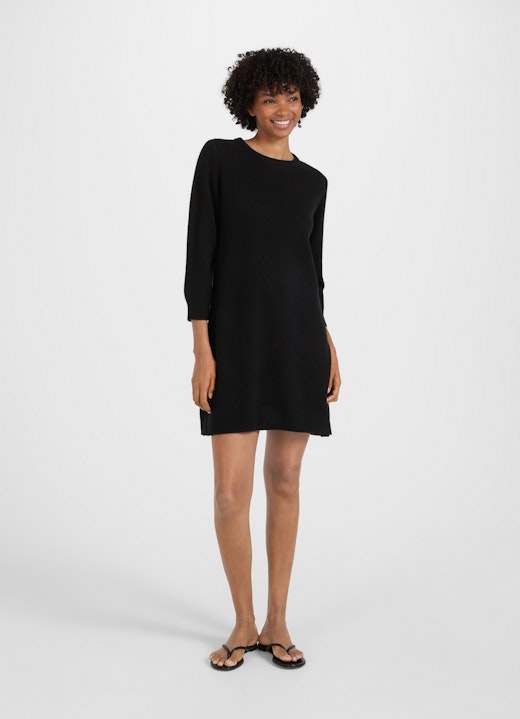 Regular Fit Dresses Cashmere Blend - Dress black