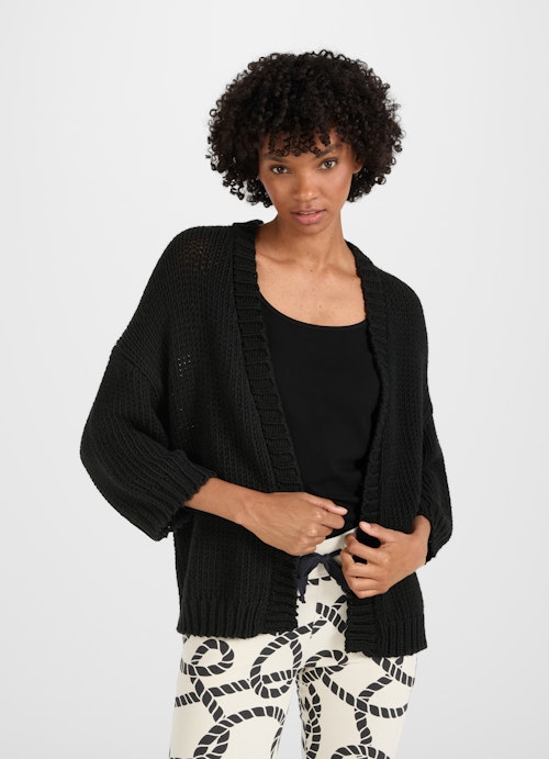 Coupe Casual Fit Maille Strick - Cardigan black