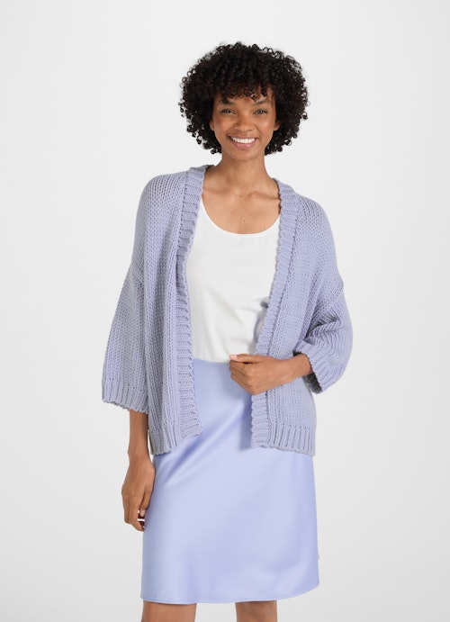 Coupe Casual Fit Maille Strick - Cardigan sweet purple