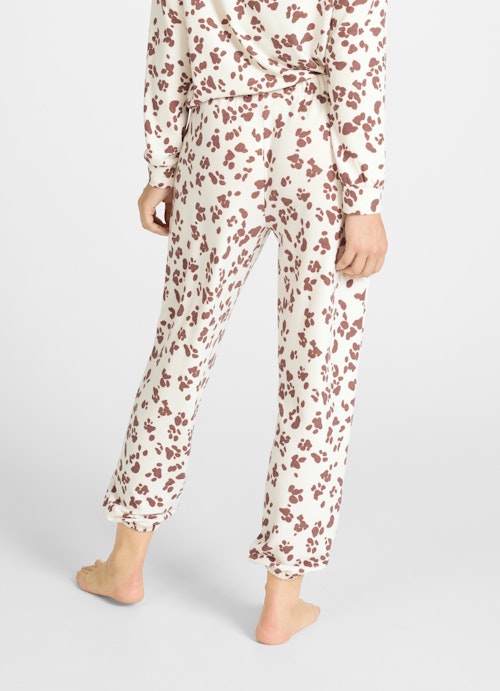 Regular Fit Pants Nightwear - Trousers eggshell