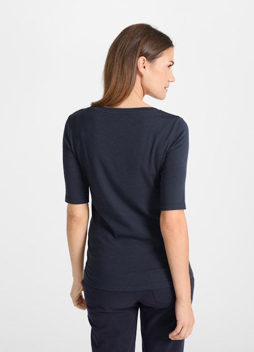 Slim Fit Long sleeve tops Modal Longsleeve navy