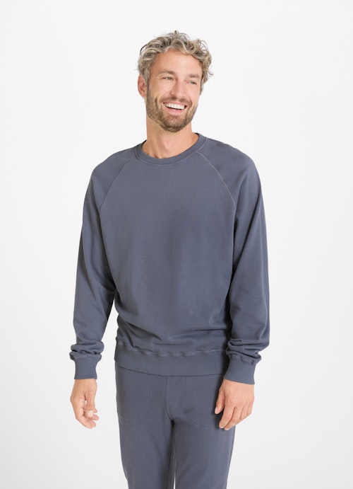 Casual Fit Sweaters Terrycloth - Sweater blue indigo
