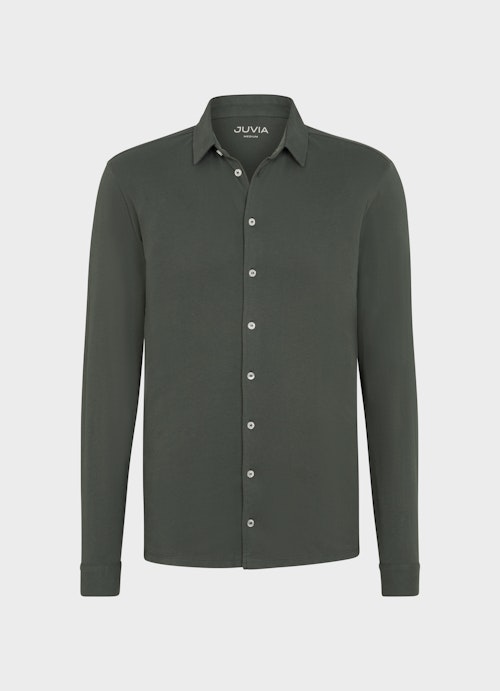 Regular Fit Shirts Jersey - Shirt jungle green