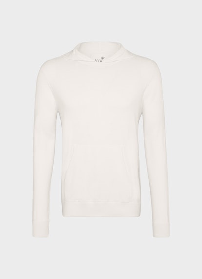 Coupe Regular Fit Maille Hoodie en tricot eggshell