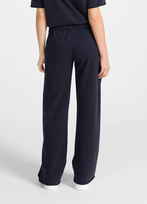 Coupe Wide Leg Pantalons Wide Leg Fit - Sweatpants navy